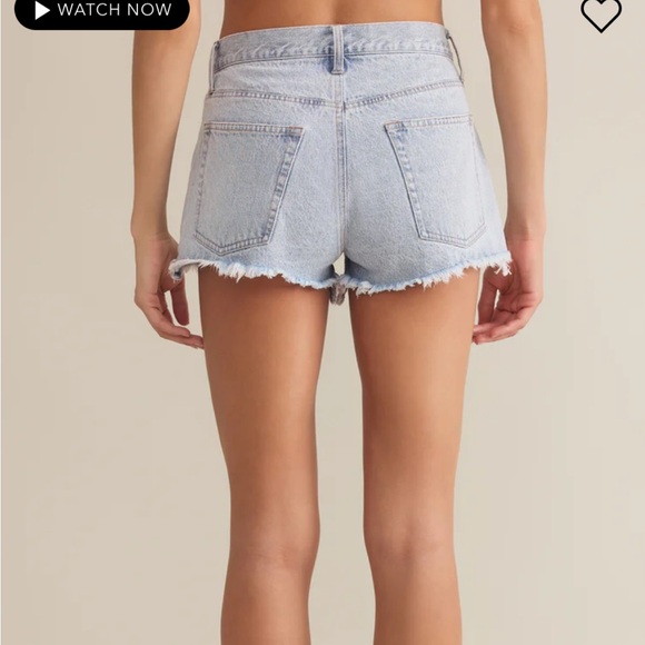 NEW Z SUPPLY classic hi-rise denim short in sun bleached indigo sz 27 - Picture 3 of 6